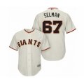 San Francisco Giants #67 Sam Selman Authentic Cream Home Cool Base Baseball Player Jersey