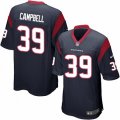 Houston Texans #39 Ibraheim Campbell Game Navy Blue Team Color NFL Jersey
