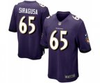 Baltimore Ravens #60 Nico Siragusa Game Purple Team Color Football Jersey