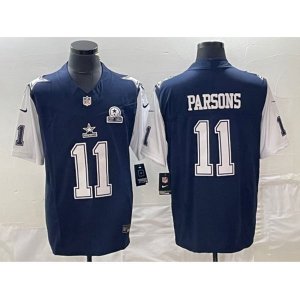 Dallas Cowboys #11 Micah Parsons Navy 2023 F.U.S.E. Vapor Limited Stitched Football Jersey