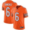 Chicago Bears #6 Mark Sanchez Limited Orange Rush Vapor Untouchable NFL Jersey
