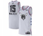 Charlotte Hornets #15 Kemba Walker Authentic White 2019 All-Star Game Basketball Jersey