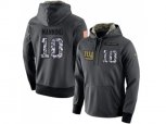 New York Giants #10 Eli Manning Stitched Black Anthracite Salute to Service Player Performance Hoodie