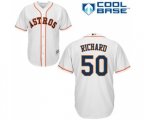 Houston Astros #50 J.R. Richard Replica White Home Cool Base Baseball Jersey