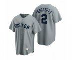 Boston Red Sox Xander Bogaerts Nike Gray Cooperstown Collection Road Jersey