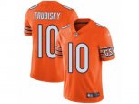 Chicago Bears #10 Mitchell Trubisky Vapor Untouchable Limited Orange Rush NFL Jersey