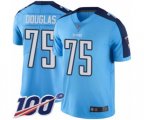 Tennessee Titans #75 Jamil Douglas Limited Light Blue Rush Vapor Untouchable 100th Season Football Jersey