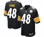 Pittsburgh Steelers #48 Bud Dupree Game Black Team Color Football Jersey