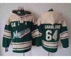 Minnesota Wilds #64 Mikael Granlund Cream-Green Pullover Hooded