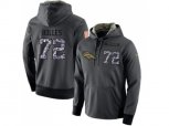 Denver Broncos #72 Garett Bolles Stitched Black Anthracite Salute to Service Player Performance Hoodie