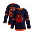 Edmonton Oilers #67 Benoit Pouliot Authentic Navy Blue Alternate Hockey Jersey