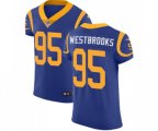 Los Angeles Rams #95 Ethan Westbrooks Royal Blue Alternate Vapor Untouchable Elite Player Football Jersey