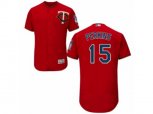 Minnesota Twins #15 Glen Perkins Scarlet Flexbase Authentic Collection MLB Jersey