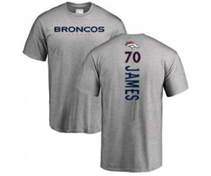Denver Broncos #70 Ja\'Wuan James Ash Backer T-Shirt
