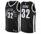 Brooklyn Nets #32 Julius Erving Swingman Black NBA Jersey - City Edition