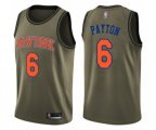 New York Knicks #6 Elfrid Payton Swingman Green Salute to Service Basketball Jersey