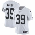 Oakland Raiders #39 Keith McGill White Vapor Untouchable Limited Player NFL Jersey