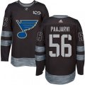 St. Louis Blues #56 Magnus Paajarvi Authentic Black 1917-2017 100th Anniversary NHL Jersey
