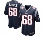 New England Patriots #68 LaAdrian Waddle Game Navy Blue Team Color Football Jersey
