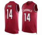 Arizona Cardinals #14 Damiere Byrd Limited Red Player Name & Number Tank Top Football Jersey