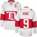 CCM Detroit Red Wings #9 Gordie Howe Premier White Winter Classic Throwback NHL Jersey