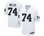 Oakland Raiders #74 Kolton Miller Game White Football Jersey