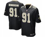 New Orleans Saints #91 Trey Hendrickson Game Black Team Color Football Jersey