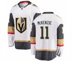 Vegas Golden Knights #11 Curtis McKenzie Authentic White Away Fanatics Branded Breakaway NHL Jersey