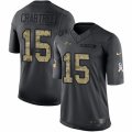Baltimore Ravens #15 Michael Crabtree Limited Black 2016 Salute to Service NFL Jersey