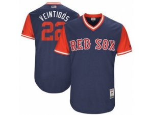 Boston Red Sox #22 Rick Porcello Veintidos Authentic Navy Blue 2017 Players Weekend MLB Jersey