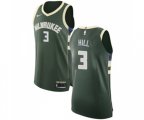 Milwaukee Bucks #3 George Hill Authentic Green Basketball Jersey - Icon Edition