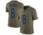 Indianapolis Colts #8 Rigoberto Sanchez Limited Olive 2017 Salute to Service Football Jersey