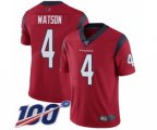 Houston Texans #4 Deshaun Watson Red Alternate Vapor Untouchable Limited Player 100th Season Football Jersey
