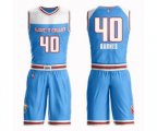 Sacramento Kings #40 Harrison Barnes Swingman Blue Basketball Suit Jersey - City Edition