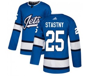 Winnipeg Jets #25 Paul Stastny Premier Blue Alternate NHL Jersey