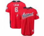 Milwaukee Brewers #6 Lorenzo Cain Game Red National League 2018 MLB All-Star MLB Jersey