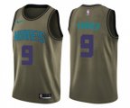 Charlotte Hornets #9 Tony Parker Swingman Green Salute to Service NBA Jersey