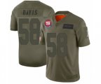 New York Giants #58 Tae Davis Limited Camo 2019 Salute to Service Football Jersey
