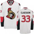 Ottawa Senators #33 Fredrik Claesson Authentic White Away NHL Jersey