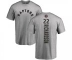 Toronto Raptors #22 Malachi Richardson Ash Backer T-Shirt