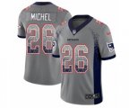 New England Patriots #26 Sony Michel Limited Gray Rush Drift Fashion NFL Jersey