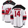 New Jersey Devils #14 Adam Henrique Fanatics Branded White Away Breakaway NHL Jersey