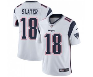 New England Patriots #18 Matthew Slater White Vapor Untouchable Limited Player Football Jersey