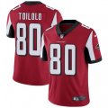 Atlanta Falcons #80 Levine Toilolo Red Team Color Vapor Untouchable Limited Player NFL Jersey
