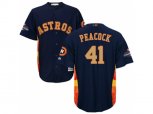 Houston Astros #41 Brad Peacock Navy 2018 Gold Program Cool Base Stitched Baseball Jersey