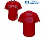 Los Angeles Angels of Anaheim #46 Blake Wood Replica Red Alternate Cool Base Baseball Jersey