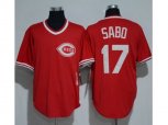 1990 Cincinnati Reds #17 Chris Sabo Red Throwback Stitched MLB Jersey