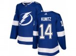 Tampa Bay Lightning #14 Chris Kunitz Blue Home Authentic Stitched NHL Jersey