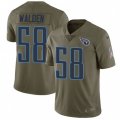 Tennessee Titans #58 Erik Walden Limited Olive 2017 Salute to Service NFL Jersey