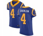 Los Angeles Rams #4 Greg Zuerlein Royal Blue Alternate Vapor Untouchable Elite Player Football Jersey